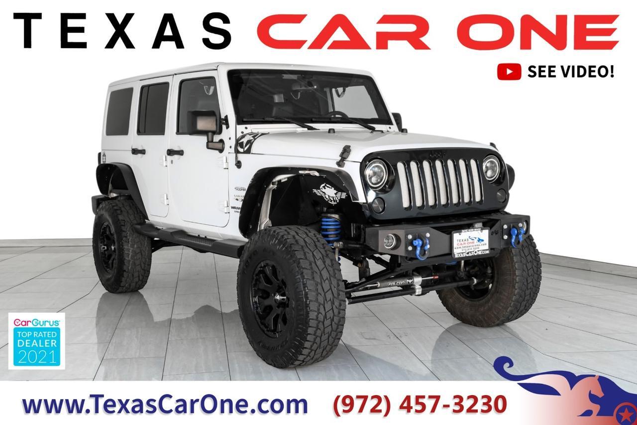 2016 Jeep Wrangler UNLIMITED SAHARA 4WD HARD TOP CONVERTIBLE LEATHER HEATED SEATS T Carrollton TX 2016 Jeep Wrangler UNLIMITED SAHARA 4WD HARD TOP CONVERTIBLE LEATHER HEATED SEATS T Carrollton TX