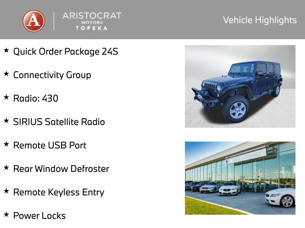 2016 Jeep Wrangler Unlimited Sport