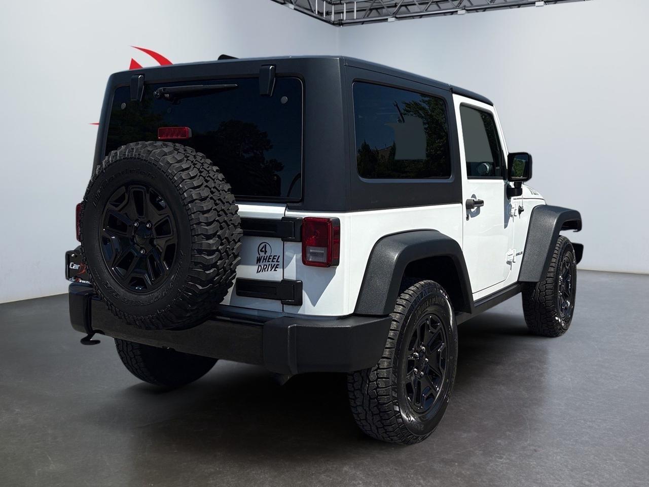 2016 Jeep Wrangler Willys Wheeler, MT, HARD TOP, BLUETOOTH, TOW PACKAGE, FENDER FLARES, KEYLESS ENTRY, REAR STEP, SPARE TIRE, ONLY 62K MILES, CLEAN CARFAX, RIDE THIS WRANGLER TODAY! Virginia Beach VA 2016 Jeep Wrangler Willys Wheeler, MT, HARD TOP, BLUETOOTH, TOW PACKAGE, FENDER FLARES, KEYLESS ENTRY, REAR STEP, SPARE TIRE, ONLY 62K MILES, CLEAN CARFAX, RIDE THIS WRANGLER TODAY! Virginia Beach VA