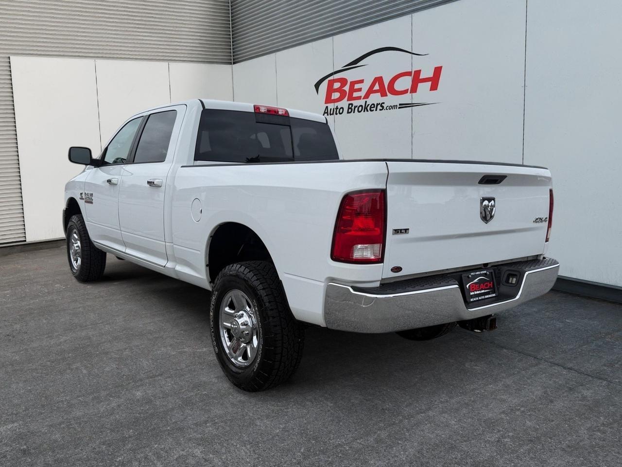 2016 Ram 2500 SLT, BLUETOOTH, POWER/HEATED MIRRORS, POWER SLIDING REAR WINDOW, TOW PACKAGE, BACKUP CAMERA, BED LINER, MANUAL FOLDING MIRRORS, CRUISE CONTROL, TOW HOOKS, BUILT TO TOW, READY TO ROLL! Norfolk VA 2016 Ram 2500 SLT, BLUETOOTH, POWER/HEATED MIRRORS, POWER SLIDING REAR WINDOW, TOW PACKAGE, BACKUP CAMERA, BED LINER, MANUAL FOLDING MIRRORS, CRUISE CONTROL, TOW HOOKS, BUILT TO TOW, READY TO ROLL! Norfolk VA