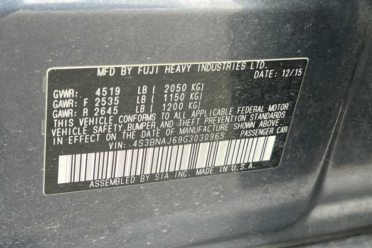 2016 Subaru Legacy 2.5i Limited Roseville CA