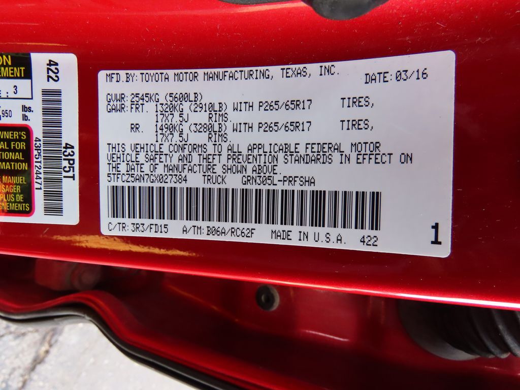 2016 Toyota Tacoma TRD Sport