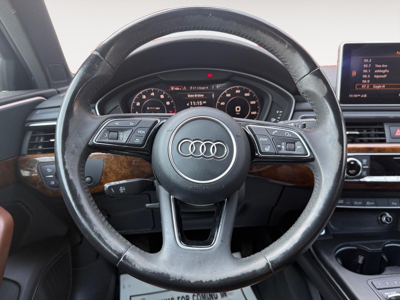 2017 Audi A4, Premium Plus, APPLE CARPLAY, ANDROID AUTO, SUNROOF, HEATED FRONT/BACK SEATS, UNIVERSAL GARAGE DOOR OPENER, POWER MIRRORS, BLUETOOTH, ONLY 1 OWNER! Norfolk VA 2017 Audi A4, Premium Plus, APPLE CARPLAY, ANDROID AUTO, SUNROOF, HEATED FRONT/BACK SEATS, UNIVERSAL GARAGE DOOR OPENER, POWER MIRRORS, BLUETOOTH, ONLY 1 OWNER! Norfolk VA