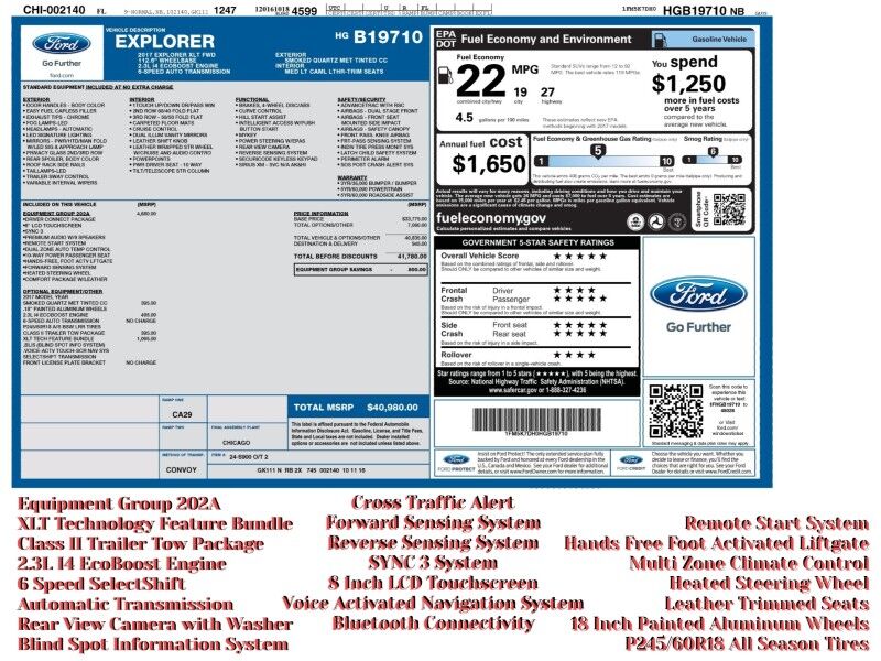 2017 Ford Explorer XLT 2017 Ford Explorer XLT