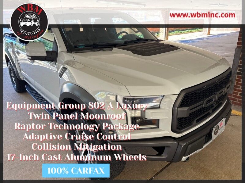 2017 Ford F-150 Raptor SuperCrew 4WD w/ Equipment Group 802A Luxury 2017 Ford F-150 Raptor SuperCrew 4WD w/ Equipment Group 802A Luxury