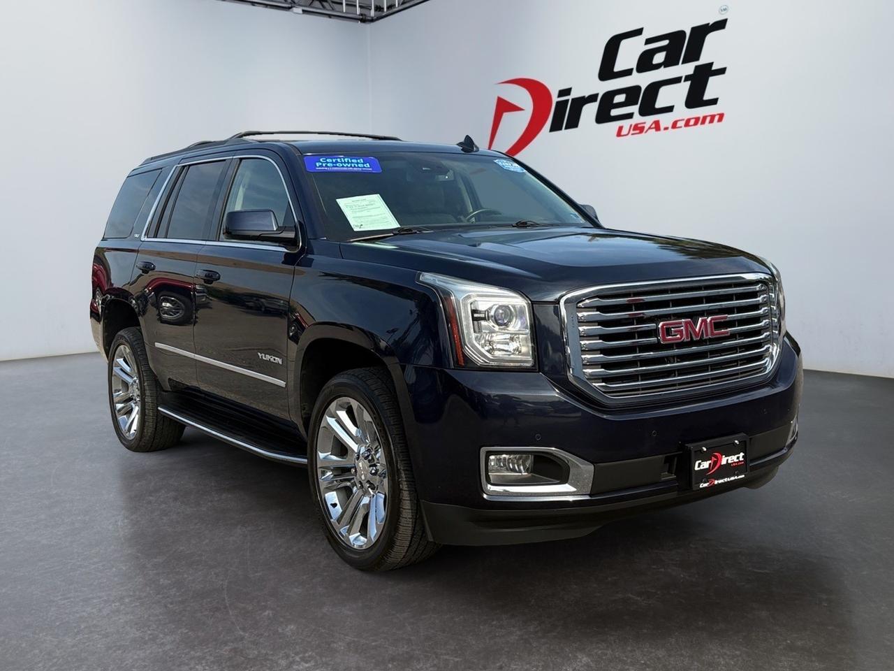 2017 GMC Yukon SLT, SUNROOF, POWER LIFTGATE, RUNNING BOARDS, POWER 3RD ROW SEATING, BLIND SPOT ALERT, LANE KEEP ASSIST, HEATED & COOLING SEATS, HEATED STEERING WHEEL, APPLE CARPLAY/ANDROID AUTO, HEATED 2ND ROW SEATS, CAPTAINS CHAIRS, YUKON TAKE THIS HOME TODAY! Virginia Beach VA 2017 GMC Yukon SLT, SUNROOF, POWER LIFTGATE, RUNNING BOARDS, POWER 3RD ROW SEATING, BLIND SPOT ALERT, LANE KEEP ASSIST, HEATED & COOLING SEATS, HEATED STEERING WHEEL, APPLE CARPLAY/ANDROID AUTO, HEATED 2ND ROW SEATS, CAPTAINS CHAIRS, YUKON TAKE THIS HOME TODAY! Virginia Beach VA