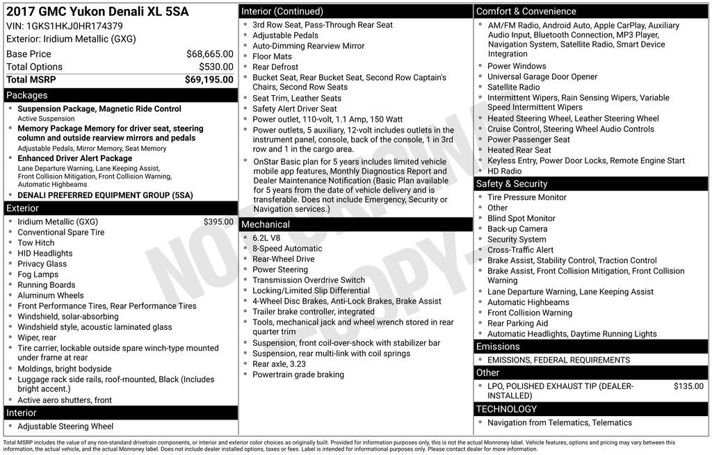 2017 GMC Yukon XL Denali Lakeland FL