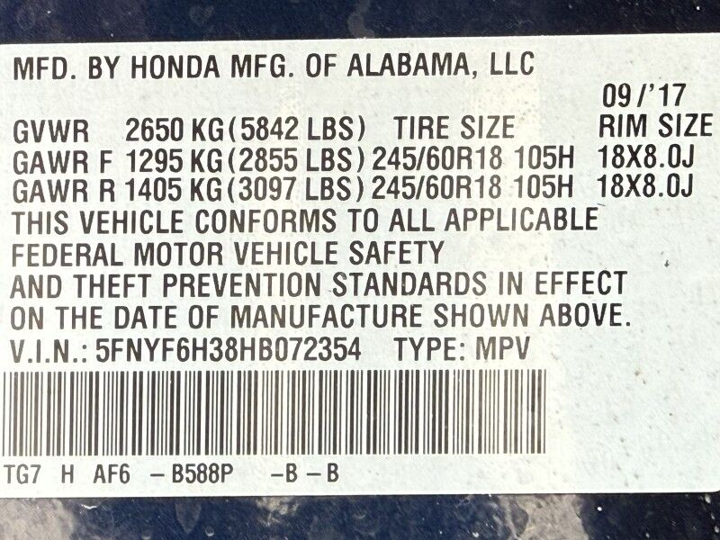 2017 Honda Pilot EX AWD Arlington VA