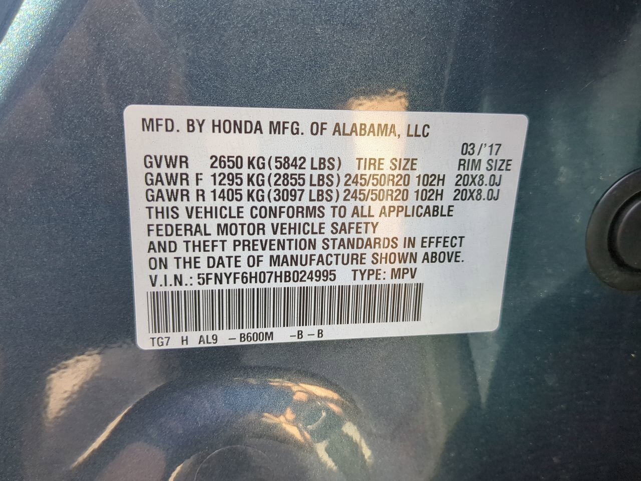 2017 Honda Pilot Elite Appleton WI