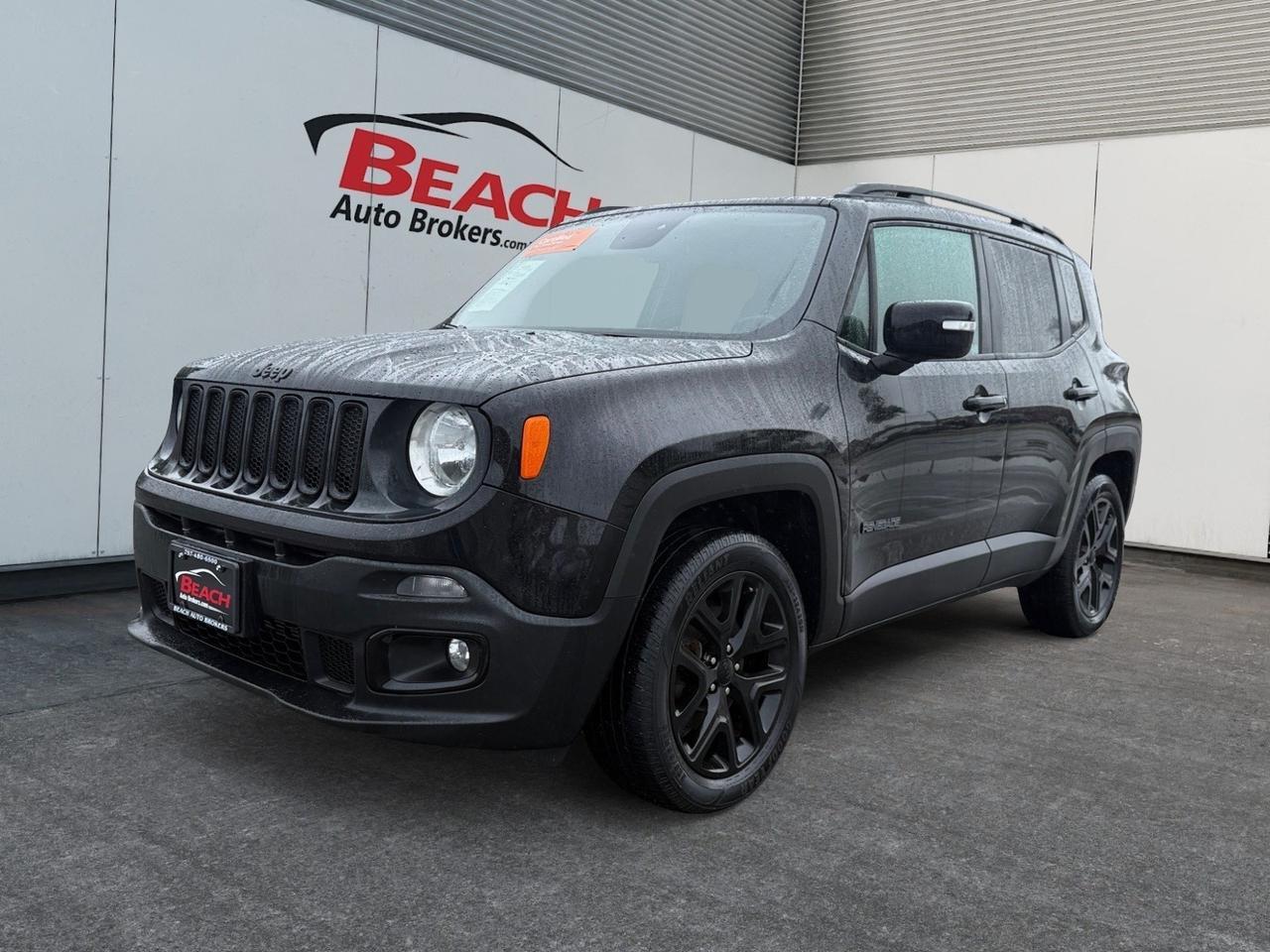 2017 Jeep Renegade Altitude, 4X4, SIRIUS XM, PRIVACY SCREEN, BACKUP CAMERA, KEYLESS START, KEYLESS ENTRY, COME AND TEST DRIVE THIS JEEP RENEGADE TODAY! 2017 Jeep Renegade Altitude, 4X4, SIRIUS XM, PRIVACY SCREEN, BACKUP CAMERA, KEYLESS START, KEYLESS ENTRY, COME AND TEST DRIVE THIS JEEP RENEGADE TODAY!