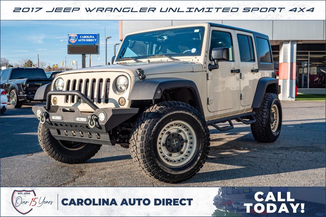 2017 Jeep Wrangler Unlimited Sport 4X4 / Wheels & Tires Upgrade / Alpine Audio! Lincolnton NC 2017 Jeep Wrangler Unlimited Sport 4X4 / Wheels & Tires Upgrade / Alpine Audio! Lincolnton NC