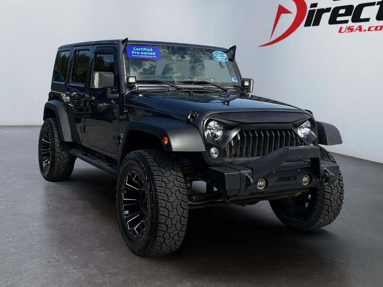 2017 Jeep Wrangler Unlimited Sport, HARD TOP, LIFT, FENDER FLARES, UCONNECT BLUETOOTH, BACKUP CAMERA, TINTED WINDOWS, RUNNING BOARDS, TOW PACKAGE, LOW MILEAGE, CLEAN CARFAX, WRANGLE YOUR RIDE! Virginia Beach VA 2017 Jeep Wrangler Unlimited Sport, HARD TOP, LIFT, FENDER FLARES, UCONNECT BLUETOOTH, BACKUP CAMERA, TINTED WINDOWS, RUNNING BOARDS, TOW PACKAGE, LOW MILEAGE, CLEAN CARFAX, WRANGLE YOUR RIDE! Virginia Beach VA