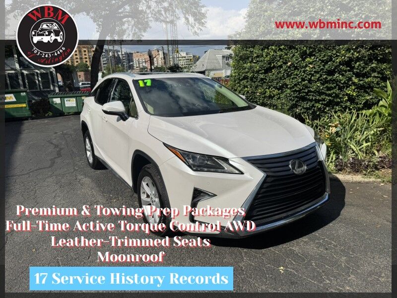 2017 Lexus RX 350 AWD W/ Premium Package 2017 Lexus RX 350 AWD W/ Premium Package