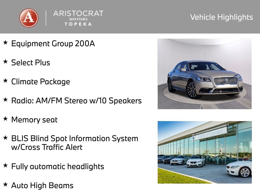 2017 Lincoln Continental Select San Clemente CA