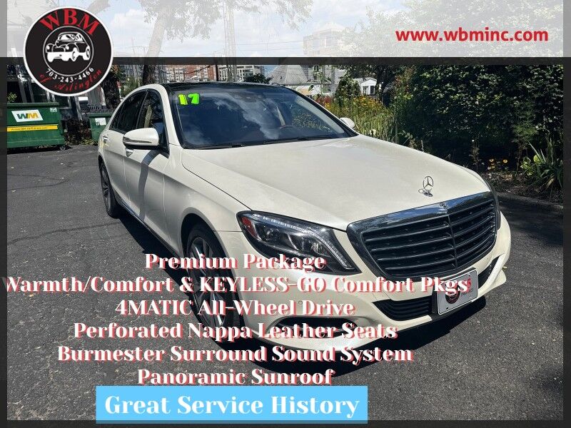 2017 Mercedes-Benz S 550 4MATIC w/ Premium Package 2017 Mercedes-Benz S 550 4MATIC w/ Premium Package