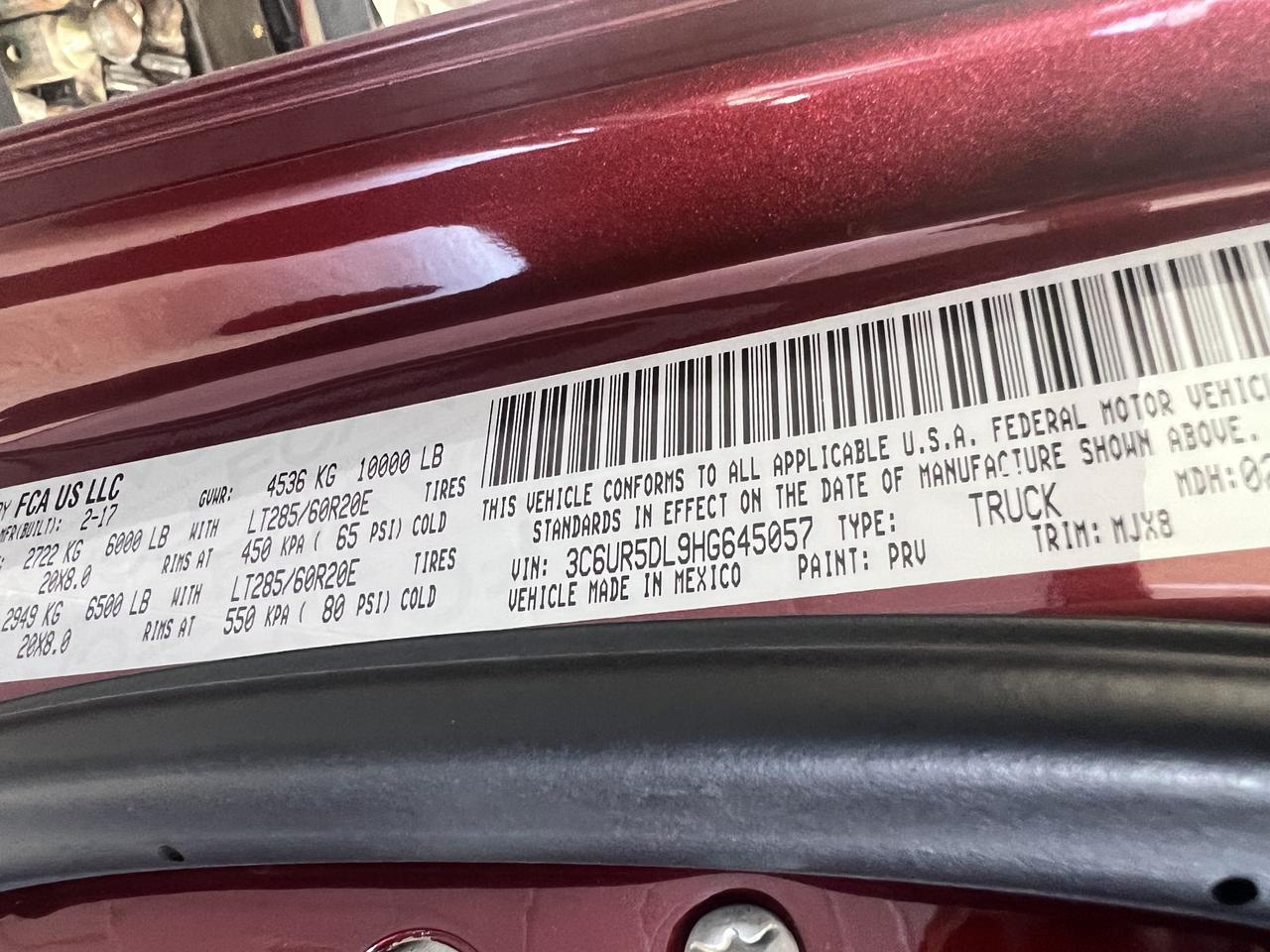 RAM2500 CREW CAB 4X423