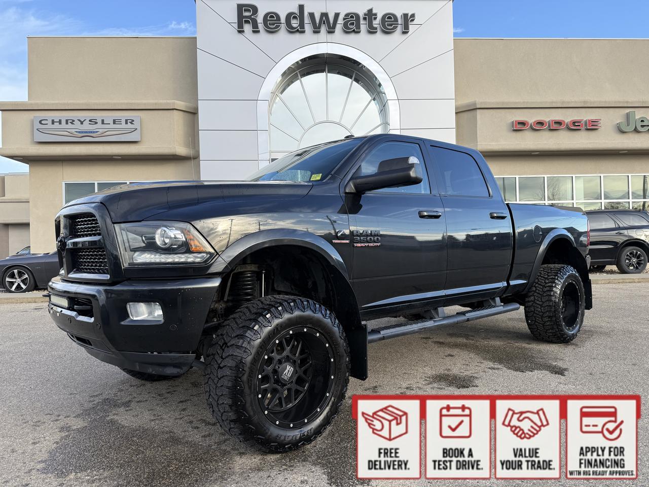 2017 Ram 3500 Laramie | Deleted | 4.5” Lift Kit | 35" Tires | 20" XD Wheels | Night Edition | Sun Roof | Leather 2017 Ram 3500 Laramie | Deleted | 4.5” Lift Kit | 35" Tires | 20" XD Wheels | Night Edition | Sun Roof | Leather