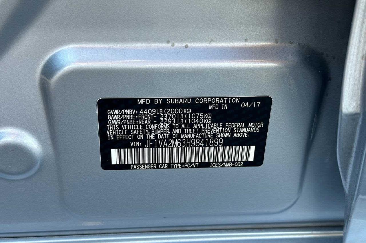 2017 Subaru WRX STI Roseville CA