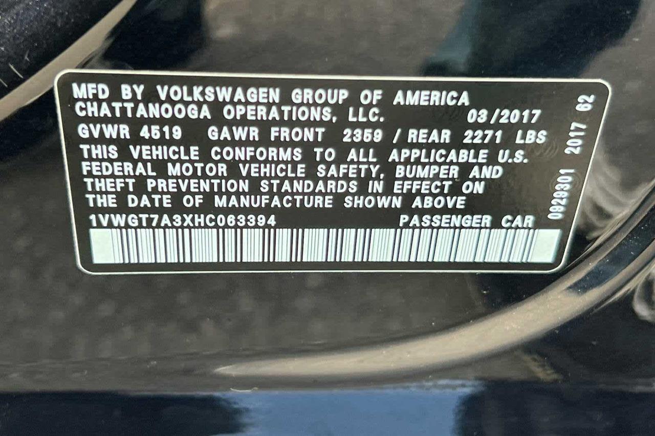 2017 Volkswagen Passat 1.8T SE w/Technology Roseville CA