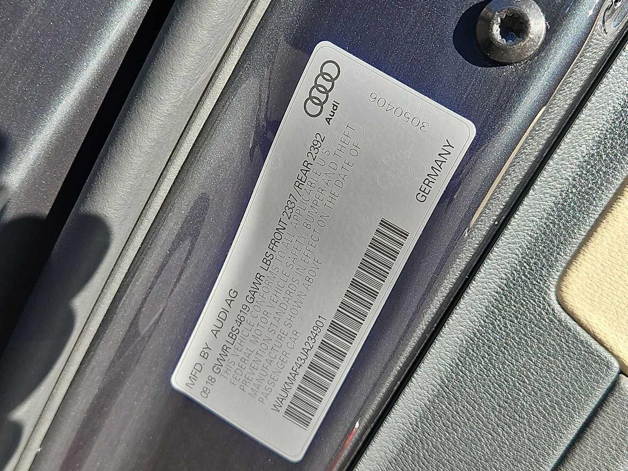 2018 Audi A4 Tech Premium Irving TX