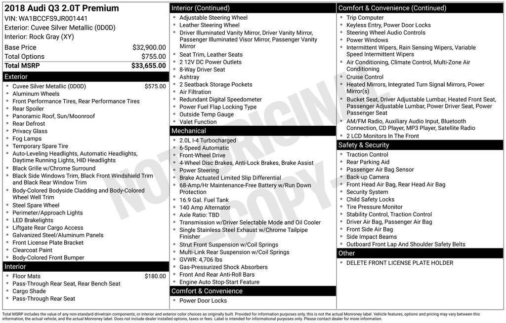 2018 Audi Q3 2.0T Premium Lakeland FL