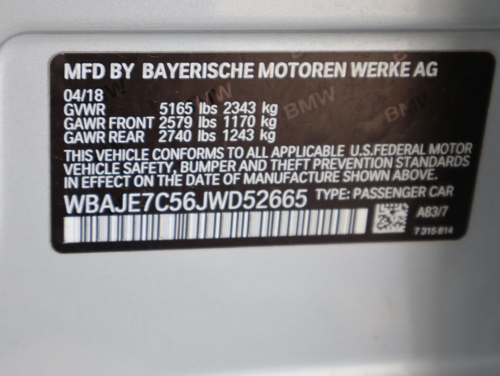 2018 BMW 5 Series 540i xDrive