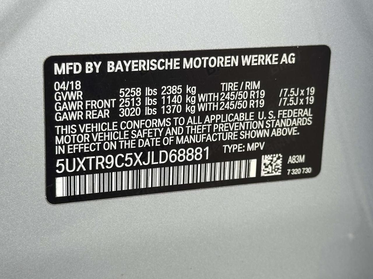 2018 BMW X3 xDrive30i Woodbridge VA