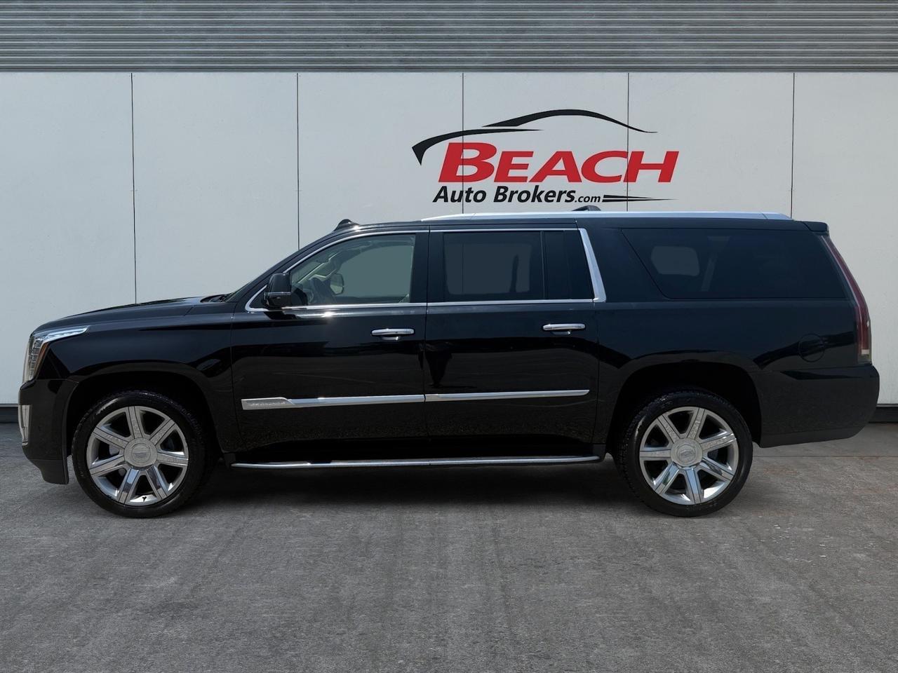 2018 Cadillac Escalade ESV Luxury, HEATED/VENTILATED SEATS, HEATED REAR SEATS, SUNROOF, CAPTAINS CHAIRS, 3RD ROW, BOSE SPEAKERS, UNIVERSAL GARAGE DOOR OPENER, RUNNING BOARDS, TOW PACKAGE, POWER FOLDING MIRRORS, CLEAN CARFAX, ONLY 1 OWNER! Norfolk VA 2018 Cadillac Escalade ESV Luxury, HEATED/VENTILATED SEATS, HEATED REAR SEATS, SUNROOF, CAPTAINS CHAIRS, 3RD ROW, BOSE SPEAKERS, UNIVERSAL GARAGE DOOR OPENER, RUNNING BOARDS, TOW PACKAGE, POWER FOLDING MIRRORS, CLEAN CARFAX, ONLY 1 OWNER! Norfolk VA