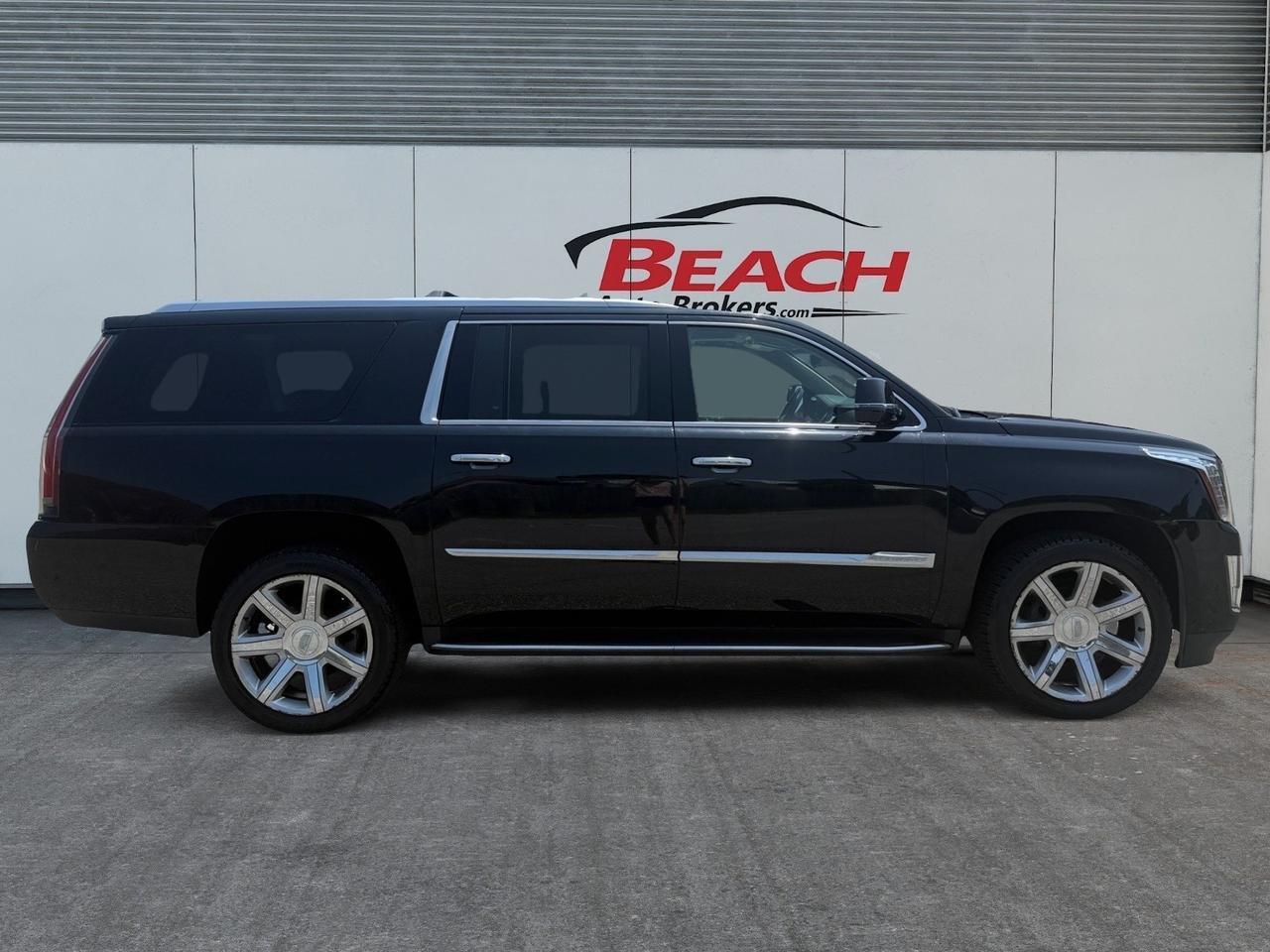 2018 Cadillac Escalade ESV Luxury, HEATED/VENTILATED SEATS, HEATED REAR SEATS, SUNROOF, CAPTAINS CHAIRS, 3RD ROW, BOSE SPEAKERS, UNIVERSAL GARAGE DOOR OPENER, RUNNING BOARDS, TOW PACKAGE, POWER FOLDING MIRRORS, CLEAN CARFAX, ONLY 1 OWNER! Norfolk VA 2018 Cadillac Escalade ESV Luxury, HEATED/VENTILATED SEATS, HEATED REAR SEATS, SUNROOF, CAPTAINS CHAIRS, 3RD ROW, BOSE SPEAKERS, UNIVERSAL GARAGE DOOR OPENER, RUNNING BOARDS, TOW PACKAGE, POWER FOLDING MIRRORS, CLEAN CARFAX, ONLY 1 OWNER! Norfolk VA
