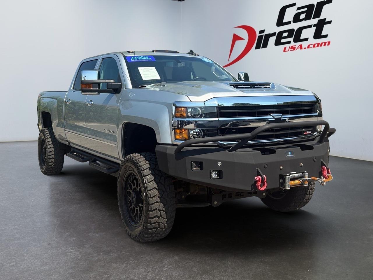 2018 Chevrolet Silverado 2500HD LTZ, LIFTED, 5TH WHEEL/GOOSENECK TOW PACKAGE, WARN WINCH, HAMMERHEAD BUMPER, HEATED & COOLING SEATS, CUSTOM KMC BLACK WHEELS, RUNNING BOARDS, BACKUP CAMERA, PARKING SENSORS, APPLE CARPLAY/ANDROID AUTO, LOW MILES, 1 OWNER, CLEAN CARFAX! Virginia Beach VA 2018 Chevrolet Silverado 2500HD LTZ, LIFTED, 5TH WHEEL/GOOSENECK TOW PACKAGE, WARN WINCH, HAMMERHEAD BUMPER, HEATED & COOLING SEATS, CUSTOM KMC BLACK WHEELS, RUNNING BOARDS, BACKUP CAMERA, PARKING SENSORS, APPLE CARPLAY/ANDROID AUTO, LOW MILES, 1 OWNER, CLEAN CARFAX! Virginia Beach VA