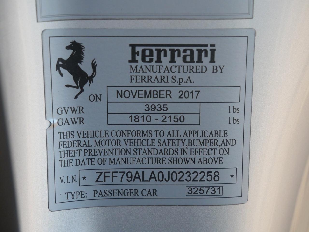 2018 Ferrari 488 GTB Lawrence KS