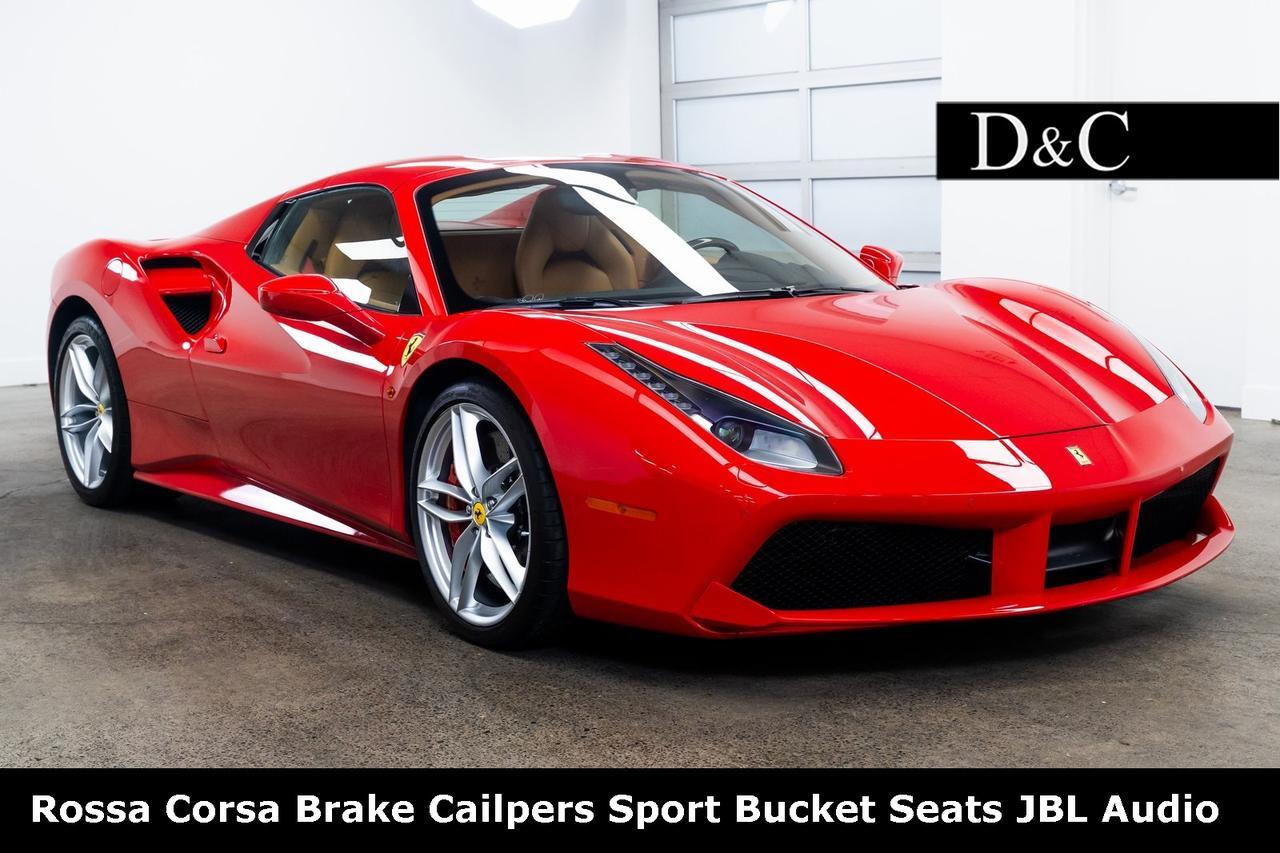 2018 Ferrari 488 Spider Rossa Corsa Brake Cailpers Sport Bucket Seats JBL Portland OR 2018 Ferrari 488 Spider Rossa Corsa Brake Cailpers Sport Bucket Seats JBL Portland OR