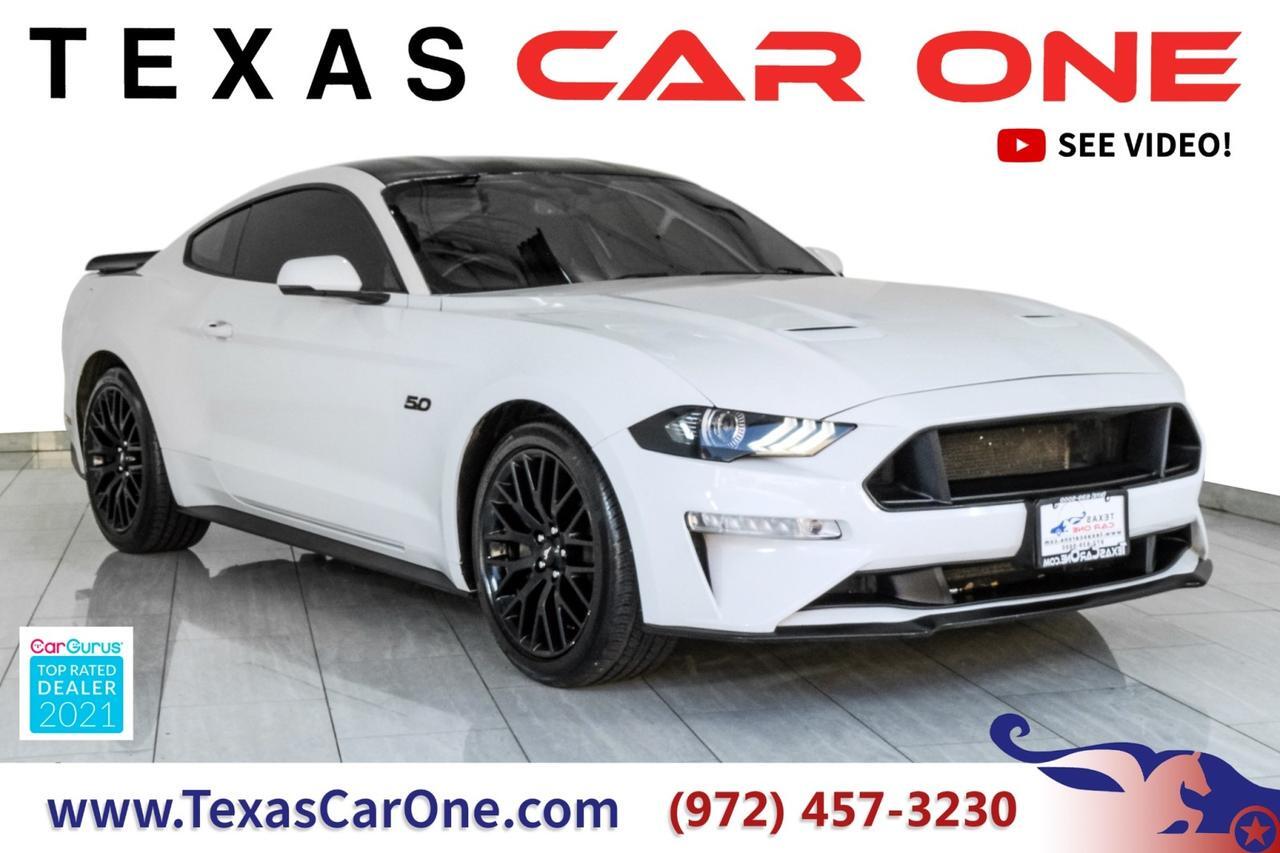 2018 Ford Mustang GT AUTOMATIC BLACK ACCENT PKG LEATHER SEATS REAR CAMERA KEYLESS START HOOD VENTS Carrollton TX 2018 Ford Mustang GT AUTOMATIC BLACK ACCENT PKG LEATHER SEATS REAR CAMERA KEYLESS START HOOD VENTS Carrollton TX