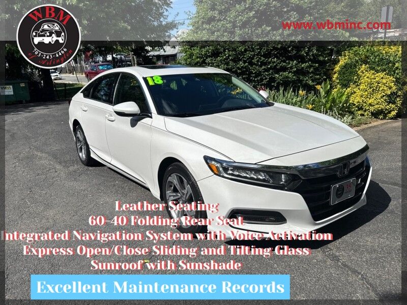 2018 Honda Accord Sedan 1.5T EX-L FWD with Navigation 2018 Honda Accord Sedan 1.5T EX-L FWD with Navigation