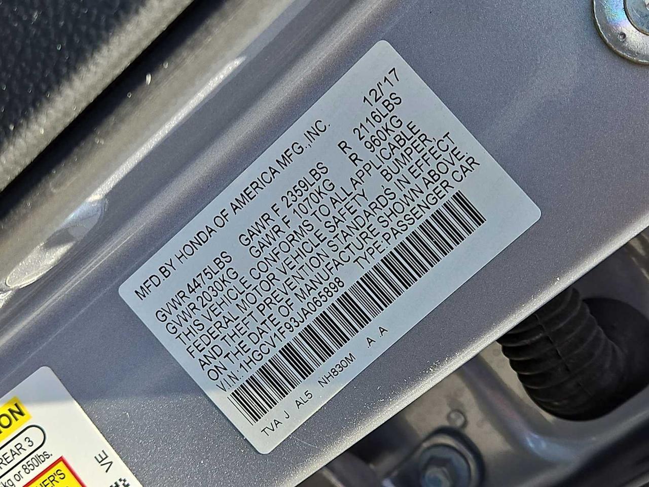 2018 Honda Accord Touring 1.5T Irving TX