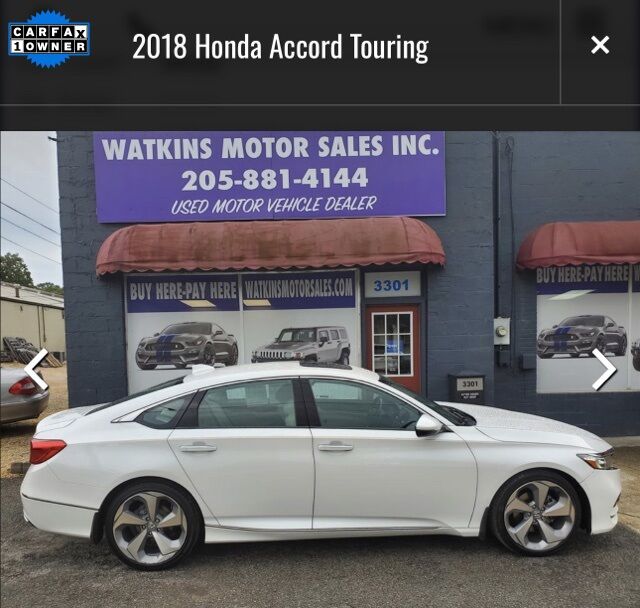 2018 Honda Accord Touring Hueytown AL 54121670