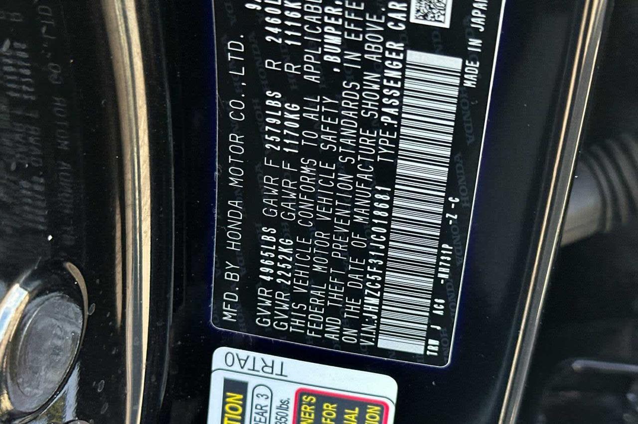 2018 Honda Clarity Plug-In Hybrid Touring Roseville CA