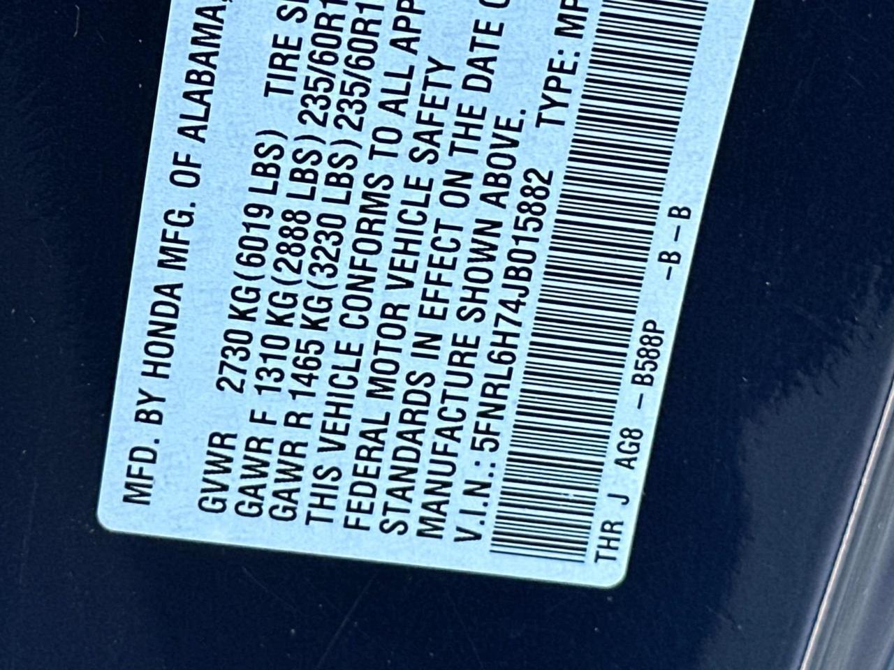 2018 Honda Odyssey EX-L Woodbridge VA