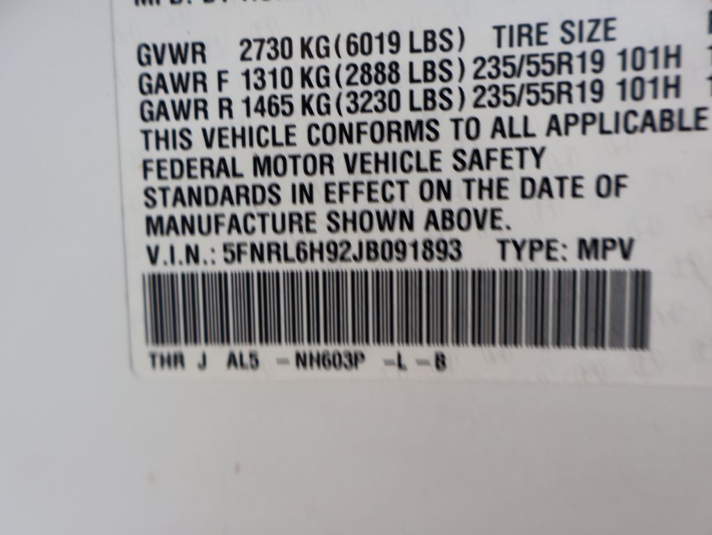 2018 Honda Odyssey Elite