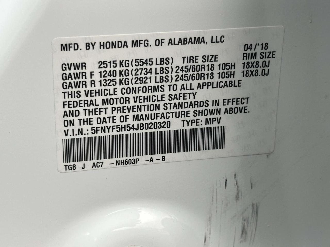 2018 Honda Pilot EX-L Woodbridge VA