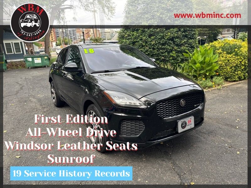 2018 Jaguar E-PACE First Edition AWD 2018 Jaguar E-PACE First Edition AWD