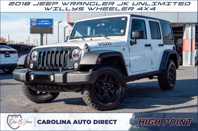 2018 Jeep Wrangler JK Unlimited Willys Wheeler 4X4 / Hard Top! 2018 Jeep Wrangler JK Unlimited Willys Wheeler 4X4 / Hard Top!