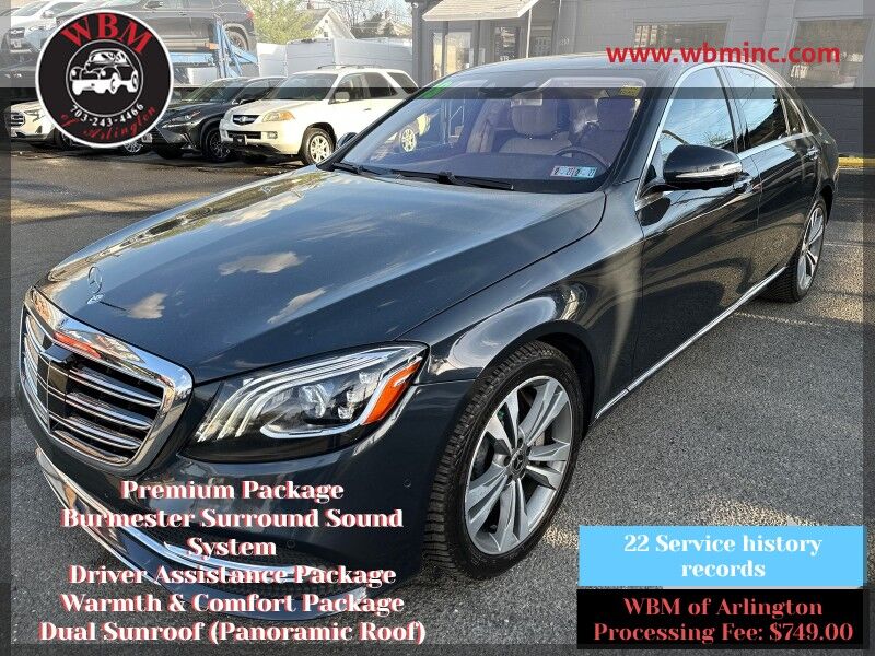 2018 Mercedes-Benz S-Class S 450 4MATIC AWD w/ Premium Package 2018 Mercedes-Benz S-Class S 450 4MATIC AWD w/ Premium Package
