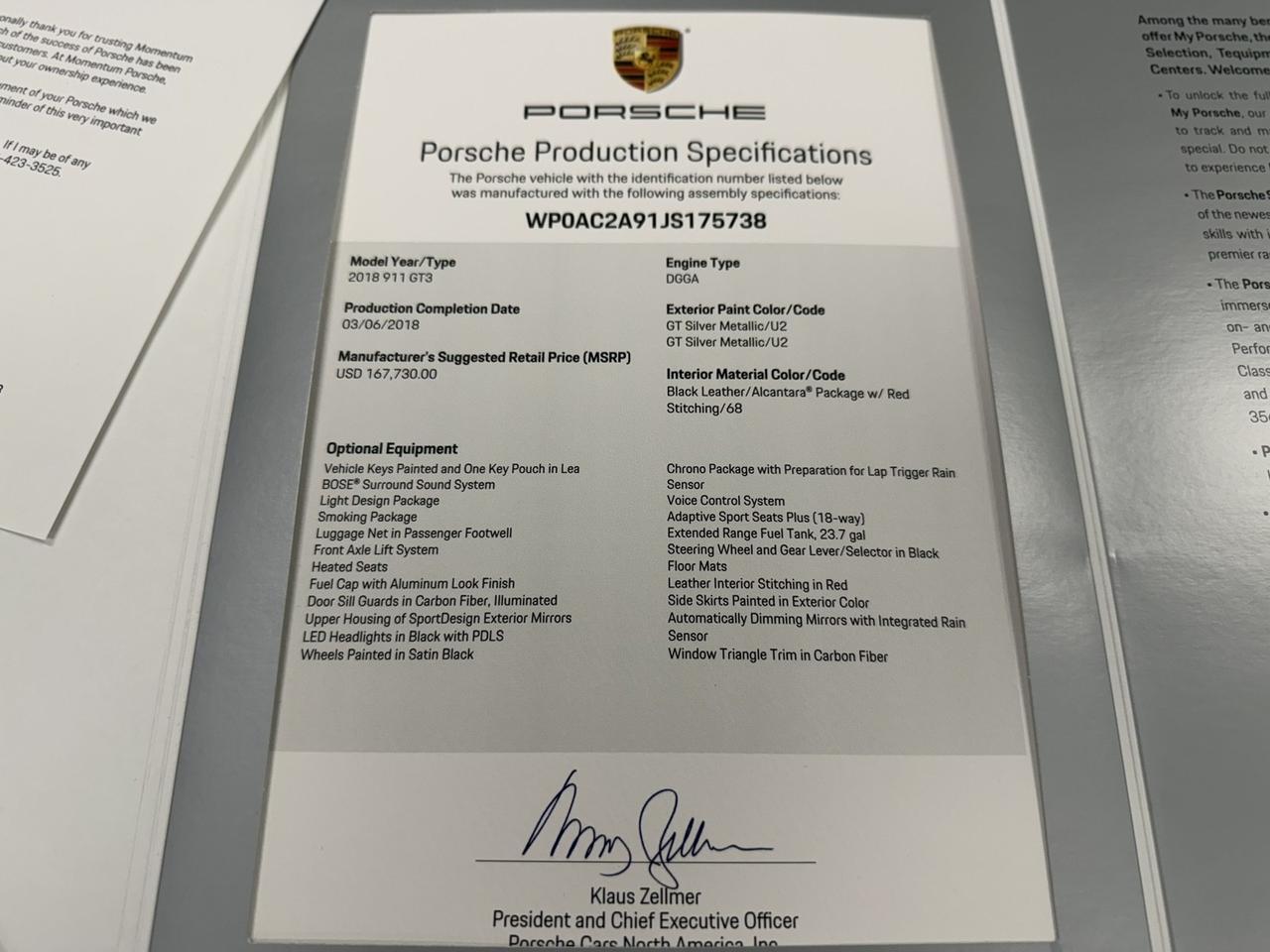 2018 Porsche 911 GT3,1-Owner, Only 8600 Miles, Full PPF, Leather/Alcantara, Front Axle Lift, 18-Way Sport Seats Houston TX 2018 Porsche 911 GT3,1-Owner, Only 8600 Miles, Full PPF, Leather/Alcantara, Front Axle Lift, 18-Way Sport Seats Houston TX