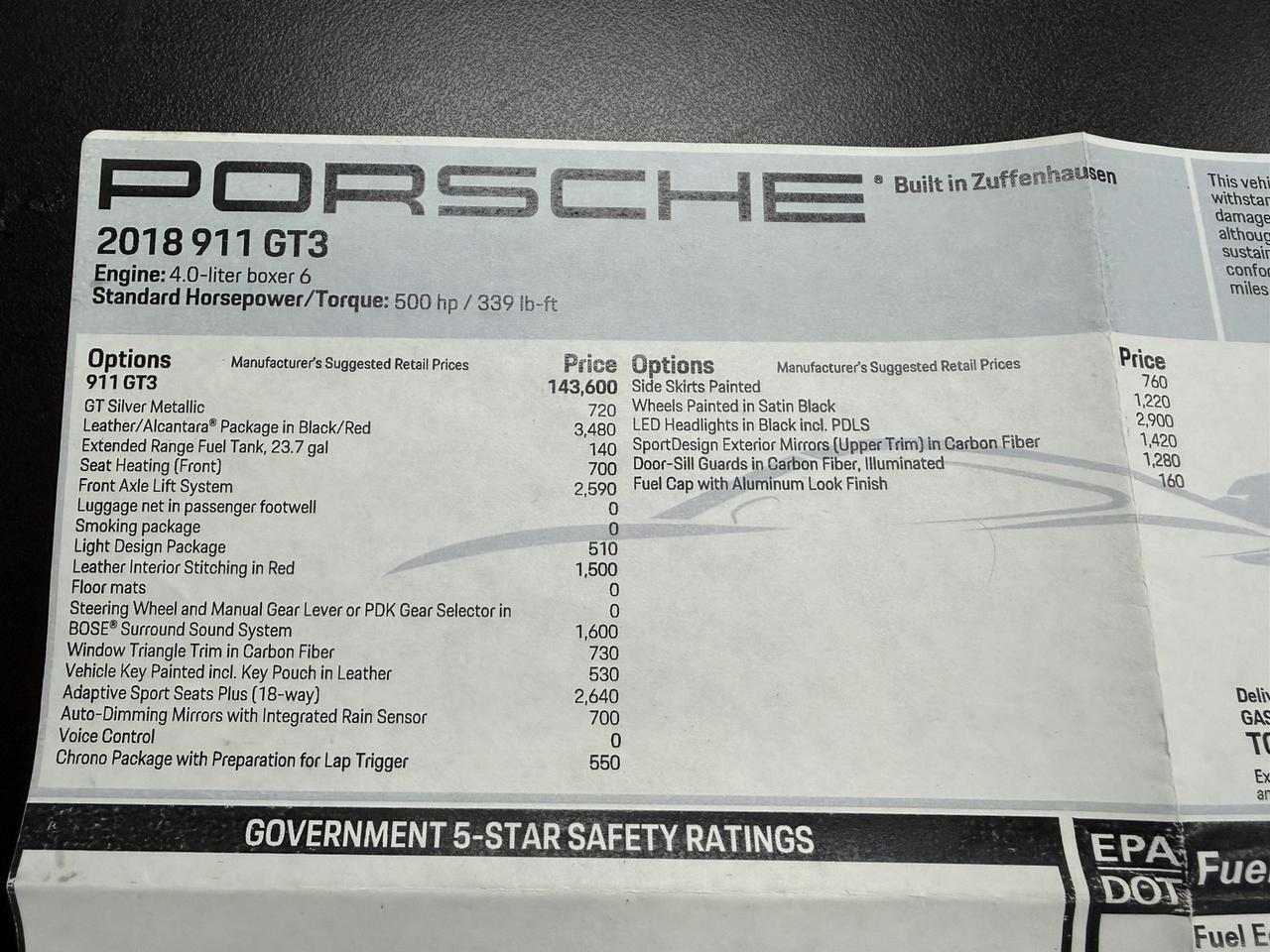 2018 Porsche 911 GT3,1-Owner, Only 8600 Miles, Full PPF, Leather/Alcantara, Front Axle Lift, 18-Way Sport Seats Houston TX 2018 Porsche 911 GT3,1-Owner, Only 8600 Miles, Full PPF, Leather/Alcantara, Front Axle Lift, 18-Way Sport Seats Houston TX