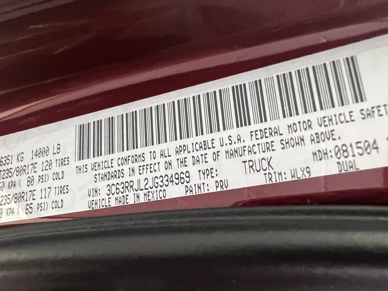 RAM3500 CREW CAB 4X421