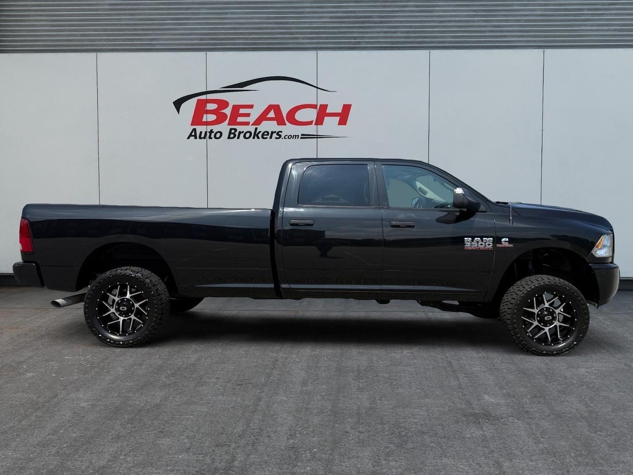 2018 Ram 3500 Tradesman, TOW PACKAGE, BED LINER, BLUETOOTH, TOW HOOKS, RUNNING BOARDS, REMOTE KEYLESS ENTRY, POWER MIRRORS, BACKUP CAMERA, CLEAN CARFAX, ONLY 1 OWNER, LOW MILES! Norfolk VA 2018 Ram 3500 Tradesman, TOW PACKAGE, BED LINER, BLUETOOTH, TOW HOOKS, RUNNING BOARDS, REMOTE KEYLESS ENTRY, POWER MIRRORS, BACKUP CAMERA, CLEAN CARFAX, ONLY 1 OWNER, LOW MILES! Norfolk VA