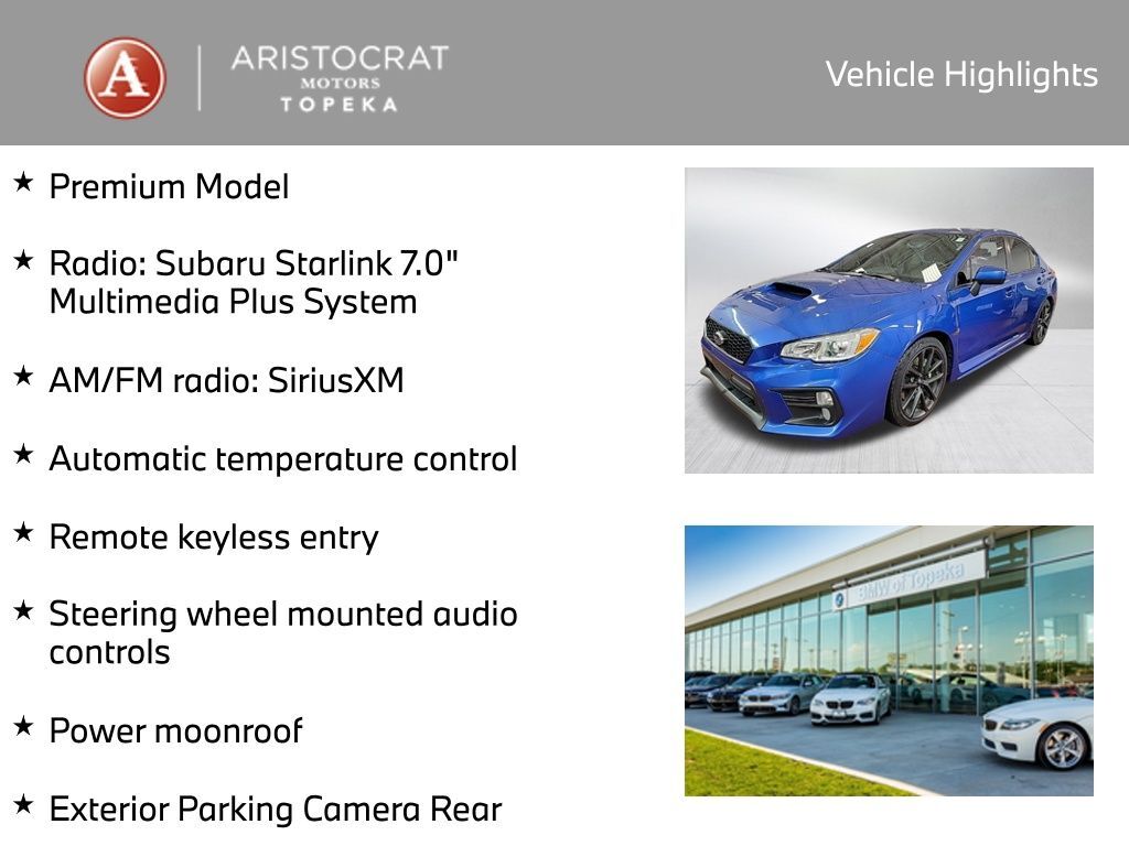 2018 Subaru WRX Premium San Clemente CA