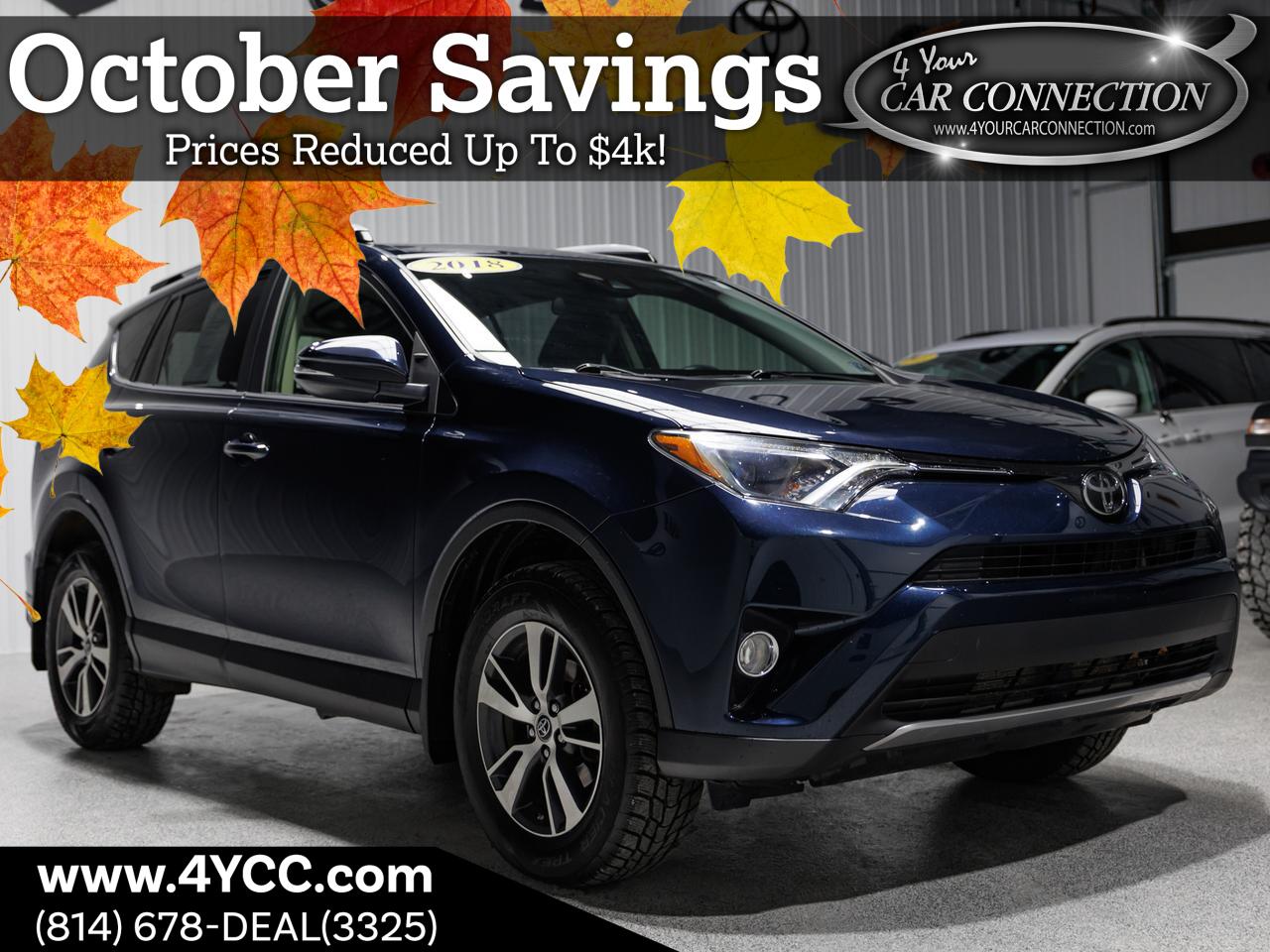 2018 Toyota Rav4 XLE AWD Cranberry PA 2018 Toyota Rav4 XLE AWD Cranberry PA