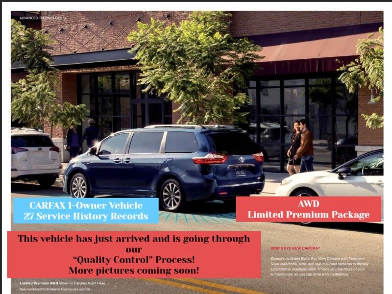 2018 Toyota Sienna Limited Premium 7-Passenger AWD 2018 Toyota Sienna Limited Premium 7-Passenger AWD